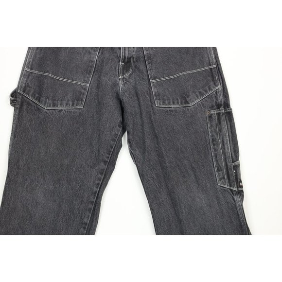 Vintage Def Jam Records 32x29 Distressed Big Pocket Baggy Fit Wide Leg Jeans - Picture 3 of 11